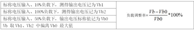 負(fù)載調(diào)整率計算公式